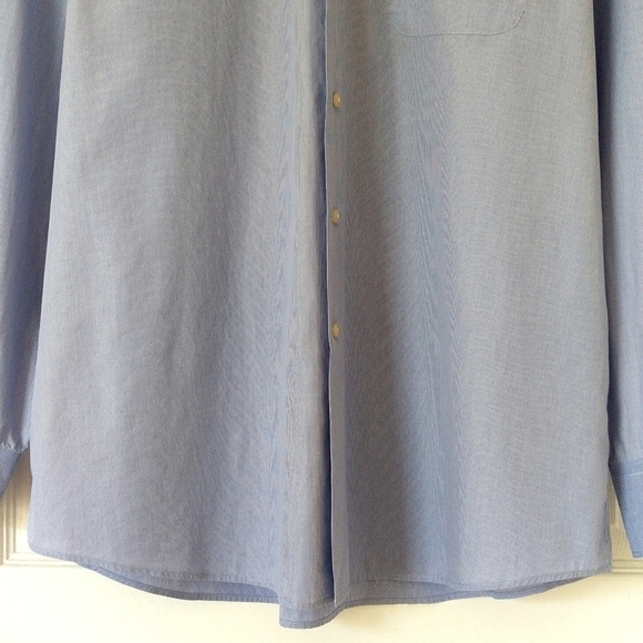 Tommy Bahama Classic Striped Cotton Long Sleeve Button Down Shirt White Blue L - Picture 9 of 15